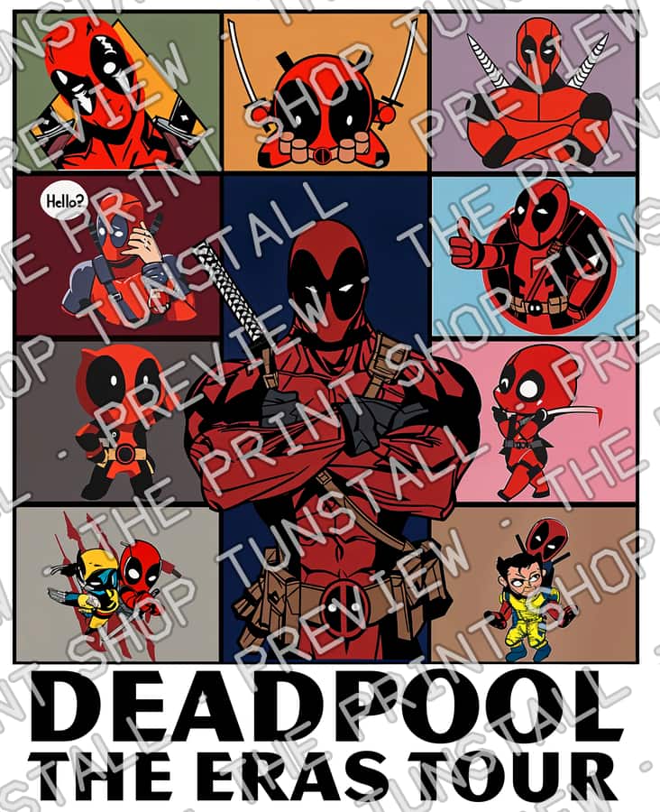 Preview of Deadpool The Eras Tour PNG, Deadpool And Wolverine PNG