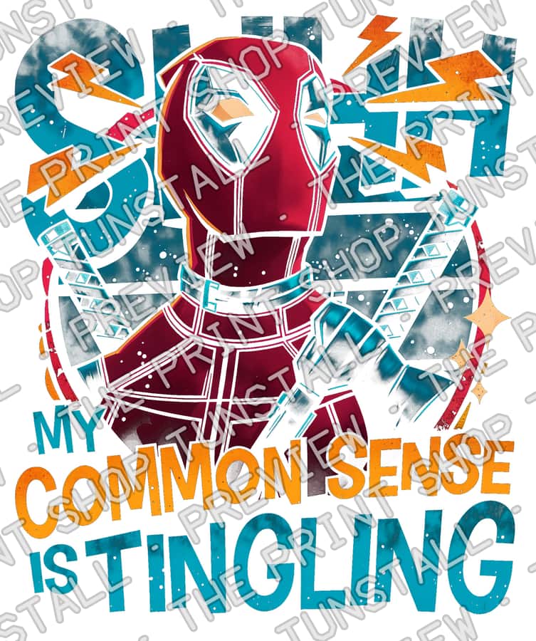 Preview of Deadpool My Common Sense Is Tingling PNG, Deadpool PNG